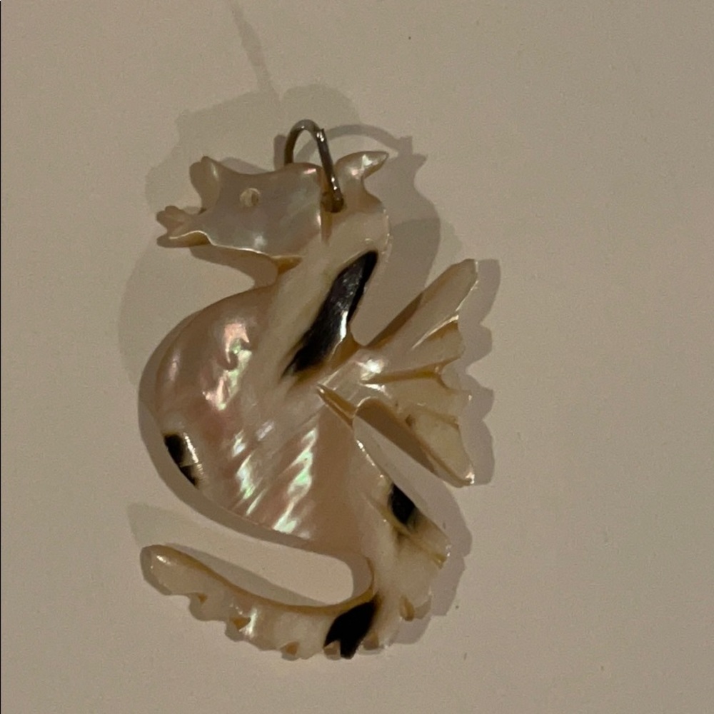 Seashell Seahorse Necklace Pendant - Animal